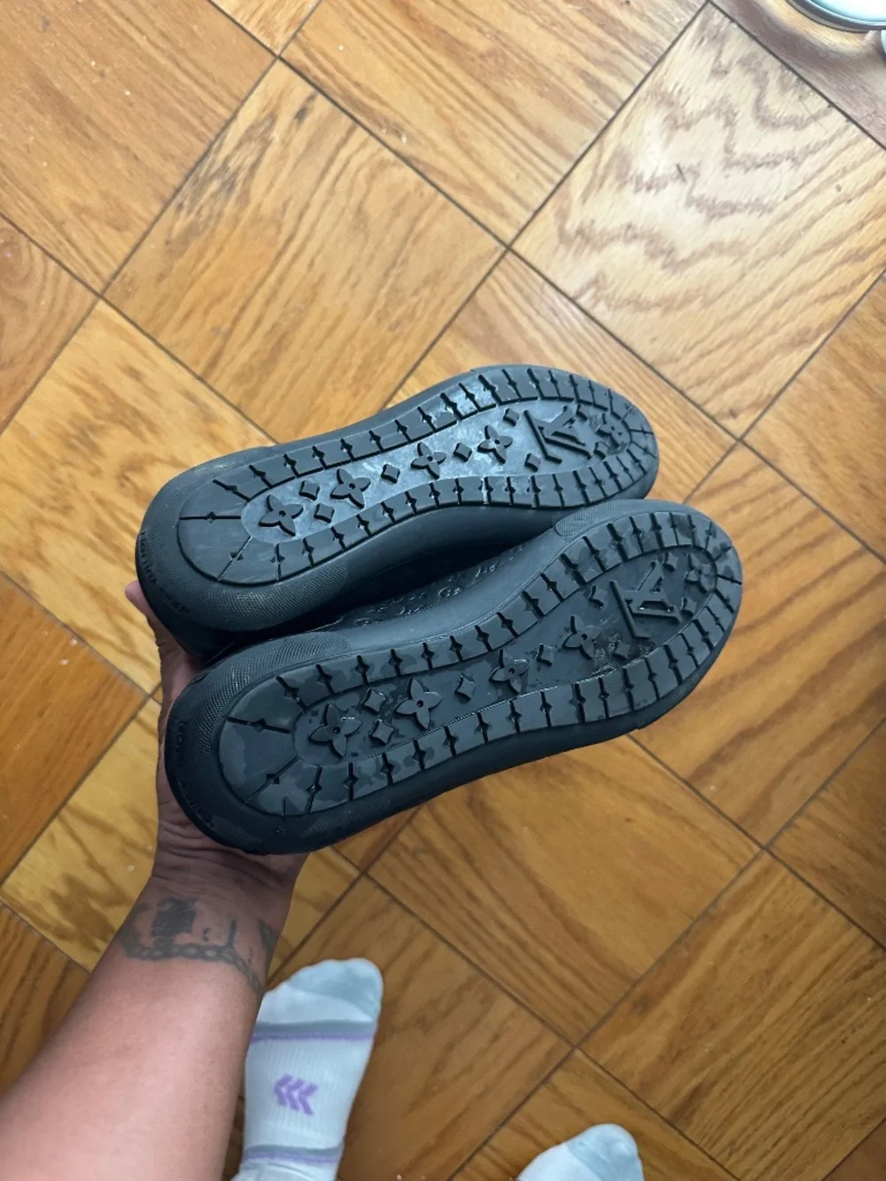 Louis Vuitton Black Monogram Sneakers